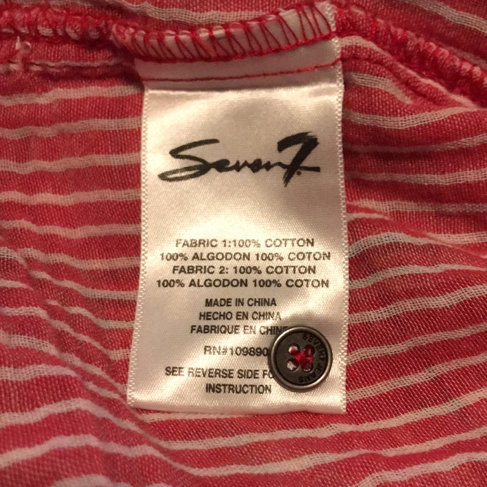 Red plaid button down - Picture 4 of 4